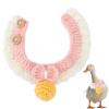 Adjustable Duck Collar | Wool Scarf for Ducks/Geese/Chickens | Cute Pet Accessory for Holidays/Birthdays/Parties | 5.9-13.8 Inch Neck Size (XS) view 2