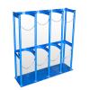Heavy-Duty Gas Cylinder Holder, Floor- and Wall-Mounted, 33.9-Inch Blue Expansion Tank Stand with Screws view 1