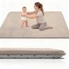 Stqyeiw 2 cm Thick Baby Crawling Mat, 140 x 220 cm, Light Brown view 1