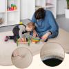 Stqyeiw 2 cm Thick Baby Crawling Mat, 140 x 220 cm, Light Brown view 2