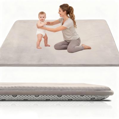 Stqyeiw Baby Crawling Mat, 2 cm Thick, 60 x 90 cm, Cream