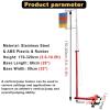Adjustable Vertical Jump Tester with Stable Base and Colored Flag view 2