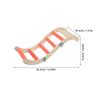 LOLIPPYY 3-Piece Wooden Parrot Climbing Ladder Toy with Perch and Swing view 2