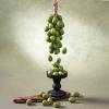 Grape Soap on a Rope, Handmade Grape-Shaped Soap for Face and Body view 2