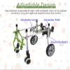 Generic Dog Wheelchair for Injured Pets, Adjustable Aluminum Rear-Leg Support, Hip and Leg Brace, Lightweight Cart for Small Dogs 2.5–10 kg (XS Wide) view 3