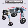 Generic 4-Wheel Dog Wheelchair, Blue Mobility Aid for Small, Medium, and Large Dogs view 2