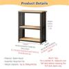 3-Tier Aquarium Stand for 10–40 Gallon Aquariums with Adjustable Shelves view 2