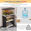3-Tier Aquarium Stand for 10–40 Gallon Aquariums with Adjustable Shelves view 4