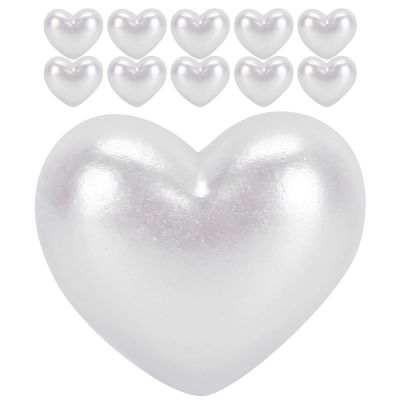 Nail Art Heart Imitation Pearls, DIY Craft Accessories, 10 pcs, 12 x 10 mm (XZ-45)