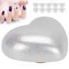 Nail Art Heart Imitation Pearls, DIY Craft Accessories, 10 pcs, 12 x 10 mm (XZ-45) view 3