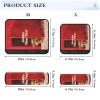 Nexawaveo Strap Covers (25.4 x 19.7 cm), Cute Dog, Extra-Wide Shoulder Pads for Car Seats, Strollers, Backpacks, Red view 3