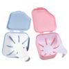 2-Pack Plastic Denture Cases with Drainage Baskets for Travel and School view 1