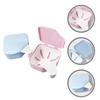 2-Pack Plastic Denture Cases with Drainage Baskets for Travel and School view 3