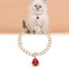 Adjustable Pet Necklace with Stones - Elegant Dog Pendant for Small to Medium Dogs and Cats (S) view 2