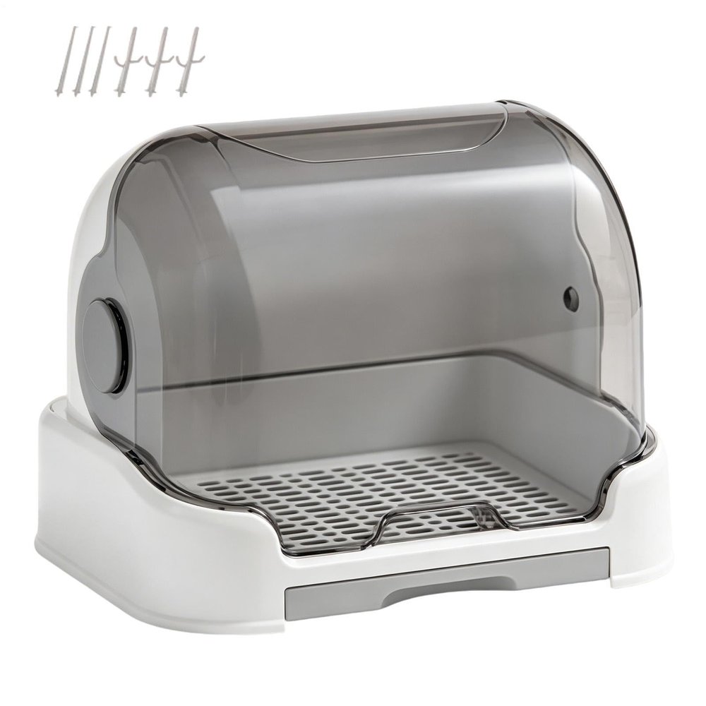 Covered Baby Bottle Drying Rack and Storage Box