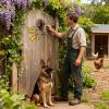 Vintage Dog Welcome Doorbell with Funny Animal Design view 2