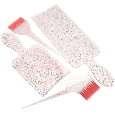 jojofuny Hair Dye Brush, Highlighting Comb and Paddle Set for Salon and Home Use