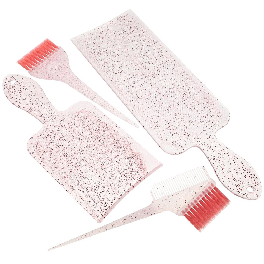 jojofuny Hair Dye Brush, Highlighting Comb and Paddle Set for Salon and Home Use