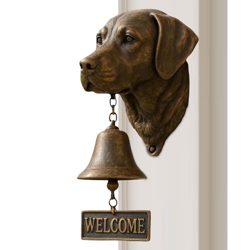 Vintage Dog Doorbell with Funny Animal Design