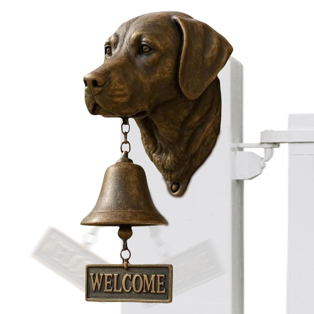 Dog Welcome Bell - Vintage Rustic Style