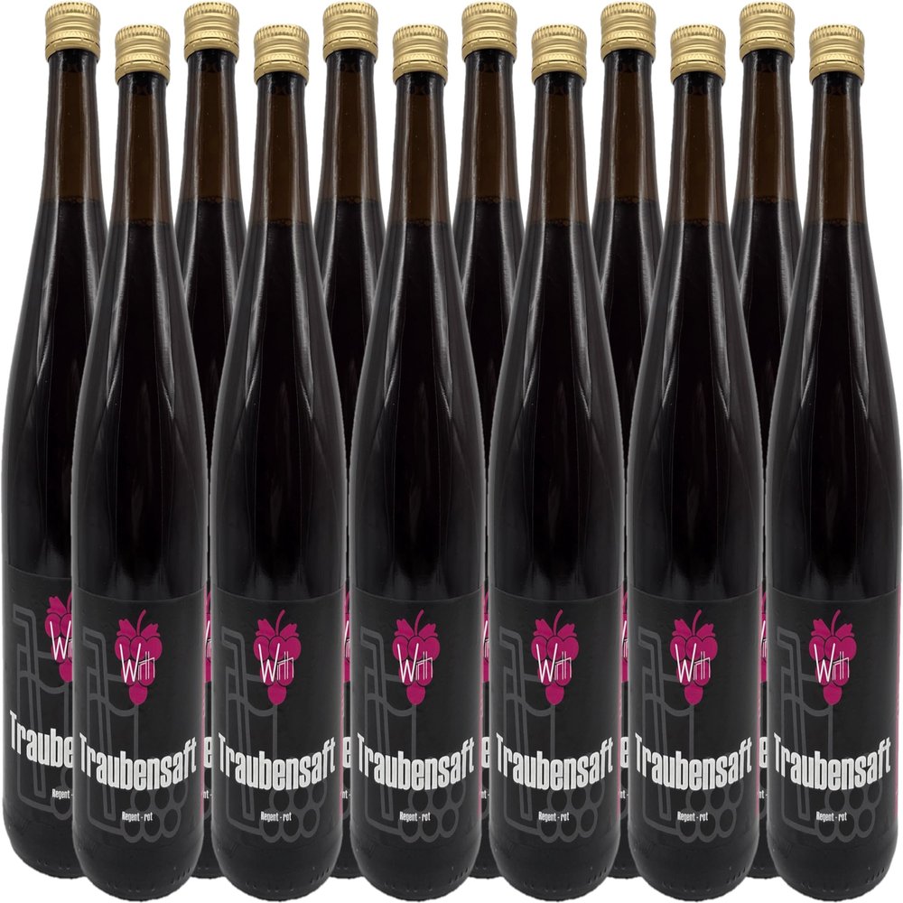 Wirth Winery Regent Red Grape Juice, Direct from the Winemaker (12 Bottles)