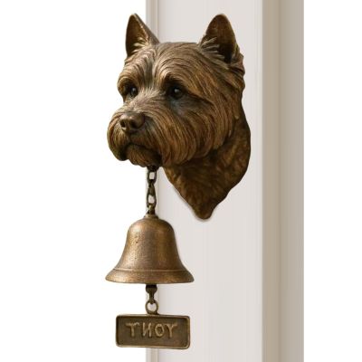 Decorative Dog-Motif Doorbells in Vintage Rustic Style