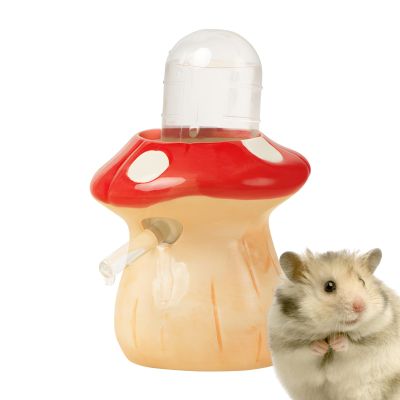60 ml Hamster Water Bottle, Leakproof Mushroom Shape