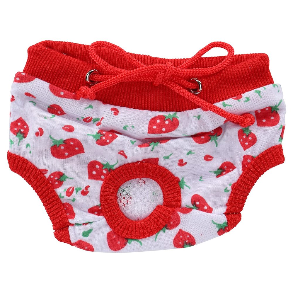 Pet Physiological Pants - Strawberry Pattern (S)