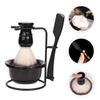 BAZEITFLOW Men's Manual Shaving Set with Brush, Bowl and Stand view 4