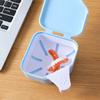 Travel Plastic Denture Case with Cleaning Container view 2