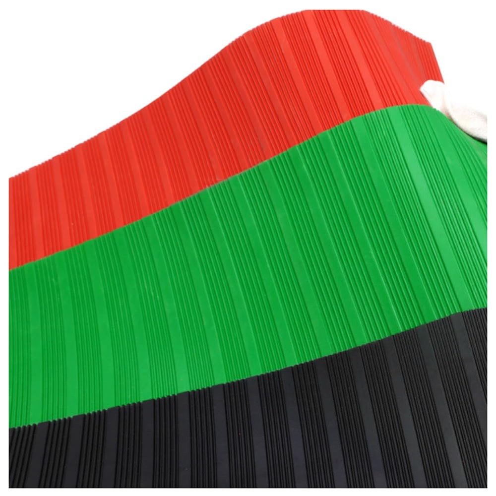 Insulating Safety Mat for Electrical Installations, 6 kV Rubber Mat, Black, 1.2 × 8 m
