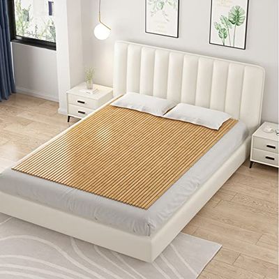 Foldable Bamboo Bed Board, Roll-Up Mattress Support