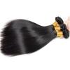 Weeybay Straight Human Hair Bundles, Double-Weft Extensions, Natural Black #1B, 20/22/24 in view 3