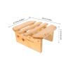 SEWACC Round Wooden Footstool 23cm view 2
