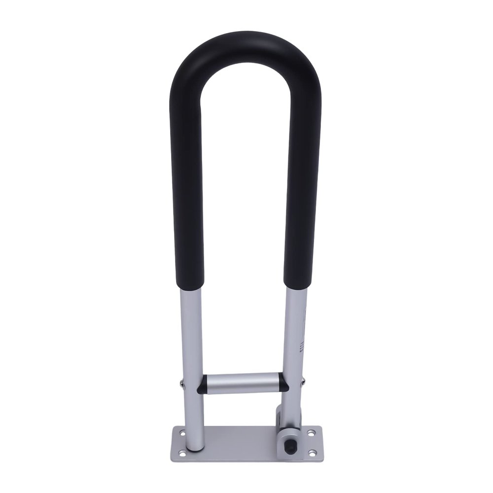 Wall-Mounted Foldable Toilet & Shower Safety Grab Bar for Seniors and People with Disabilities, Non-Slip Foam, Aluminum Alloy, up to 120 kg, 60 cm