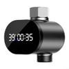 Shower Thermometer with LED Digital Display and Water-Flow Power Generation view 1