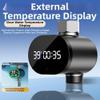 Shower Thermometer with LED Digital Display and Water-Flow Power Generation view 2