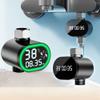 Shower Thermometer with LED Digital Display and Water-Flow Power Generation view 3