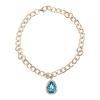 Pet Stones Necklace Adjustable Vibrant Colors Elegant Dog Collar for Small to Medium Dogs and Cats (S) view 1