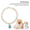 Pet Stones Necklace Adjustable Vibrant Colors Elegant Dog Collar for Small to Medium Dogs and Cats (S) view 3