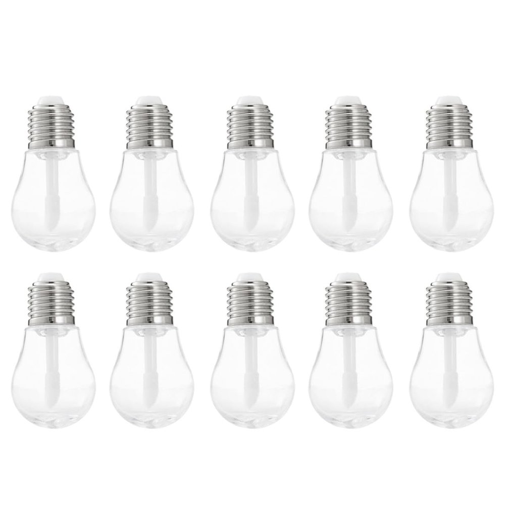 Zerodeko 10-Pack Light Bulb-Shaped Plastic Lip Gloss Tubes