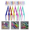 STOBAZA 30-Piece Plastic Tweezers for Fine Hairs, Precise Eyebrow Shaping, Durable PP Material, Lightweight Makeup and Beauty Accessories for Travel view 3