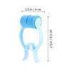 LAPYAPPE Nasal Stoppers, 20 Pieces, Adjustable POM/EVA-Padded Nasal Clips for Breathing Training and Snoring Reduction, Blue/Green view 2