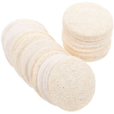 36 Round Loofah Exfoliating Pads for Face and Shower
