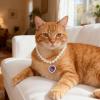 Elegant Pearl Necklace for Stylish Cat Collar with Pendant (Light Purple) view 2