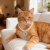 Elegant Pearl Necklace for Stylish Cat Collar view 2
