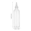 PAMINGONO 24-Piece Refillable Clear Squeeze Bottles with Leakproof Yorker Caps, Small Travel Bottles for Cosmetics, Craft Paint, Glue, and Lotions view 2