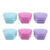 Anneome 6-Pack Denture Boxes, Compact Leakproof Containers with Lids in Blue and Purple, Practical Storage for Travel and Daily Dental Care view 1