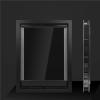 PVC Pet Door with Magnet for Dogs and Cats | One-Way Pet Gate Set (Black) view 3