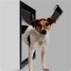 PVC Pet Door with Magnet for Dogs and Cats | One-Way Pet Gate Set (Black) view 4